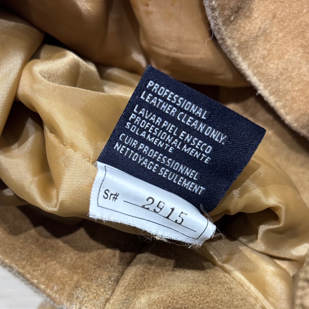 Roper Brown/Tan Full Suede Button Snap Closure Vest Men's 2XL - Picture 7 of 7
